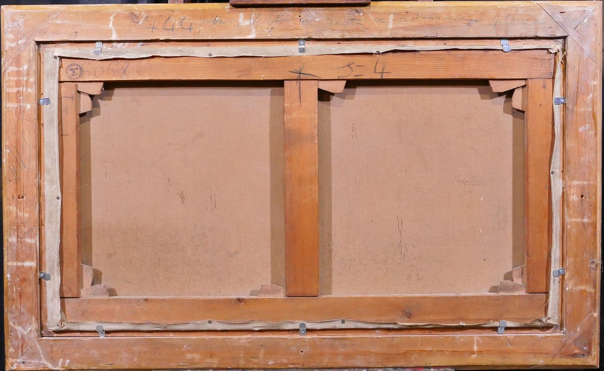 Emile-louis Foubert 1848-1911 The Swing, Large Painting, Salon 1907 Nymph Woman Landscape-photo-5