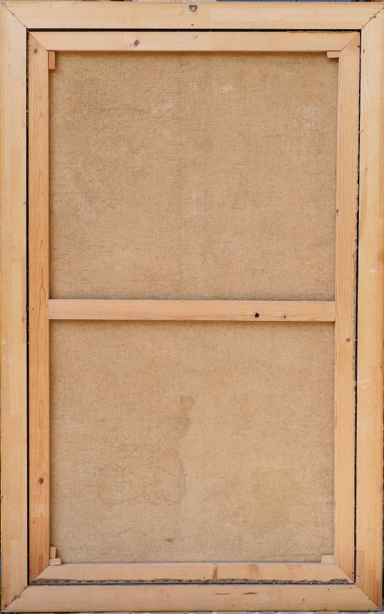 Lucien Lejeune 1870-1953 Femme nue au miroir, grand tableau, 1943 Belgique-photo-7