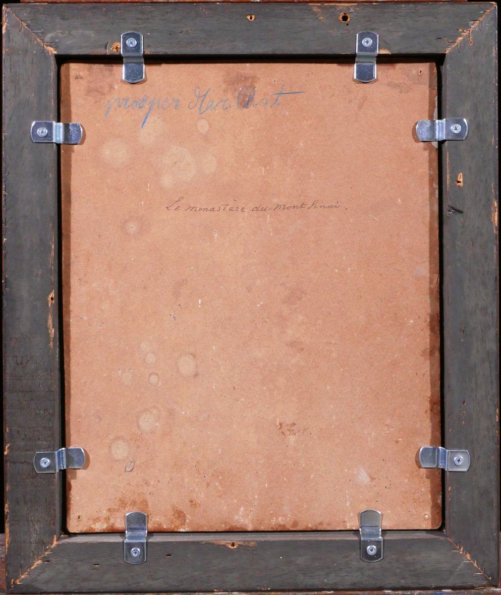 Prosper Marilhat (attributed To) 1811-1847 Greece, The Monastery Of Mount Sinai, Painting, Landscape-photo-1