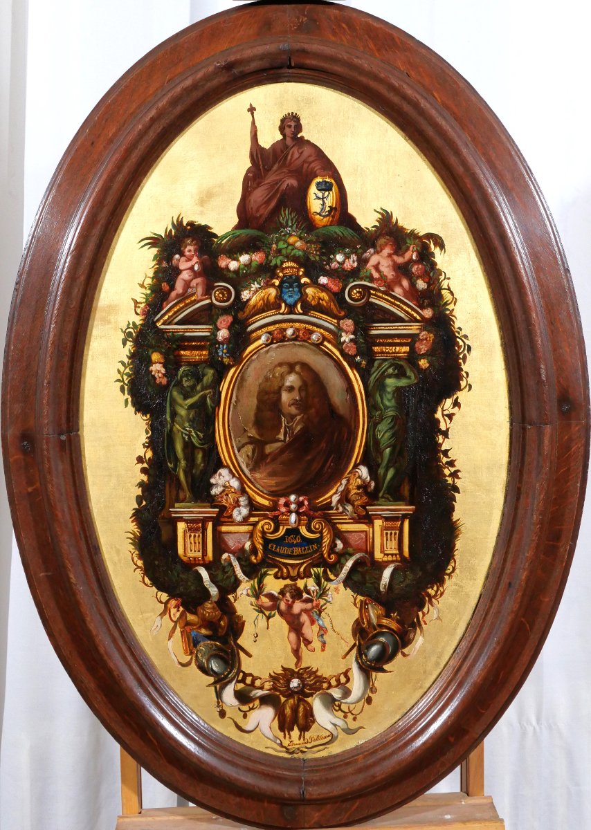 Edmond Petiteau 1819-1852 The Triumph Of The Goldsmith Claude Ballin, Painting 1840-50 Portrait-photo-2