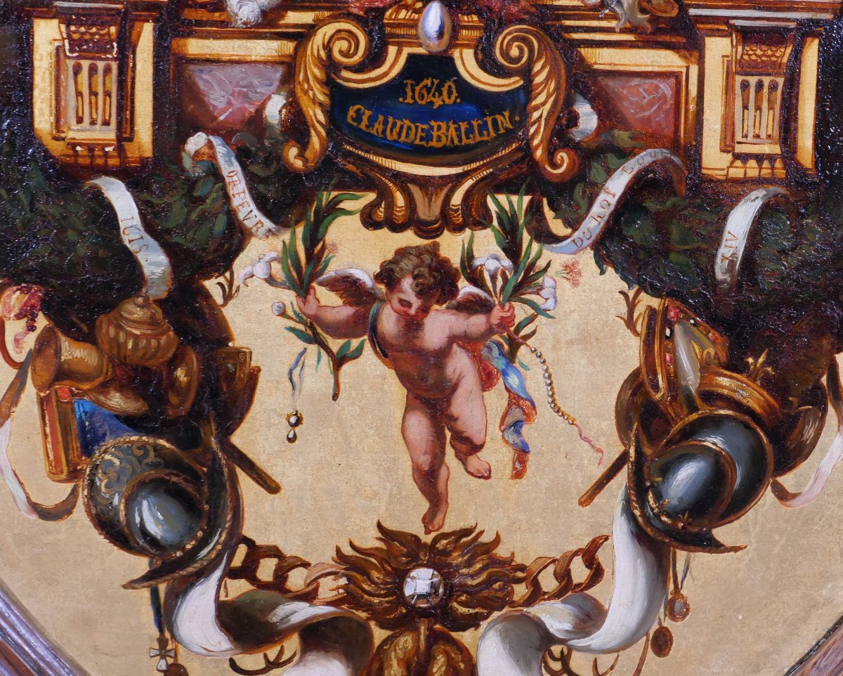 Edmond Petiteau 1819-1852 The Triumph Of The Goldsmith Claude Ballin, Painting 1840-50 Portrait-photo-4