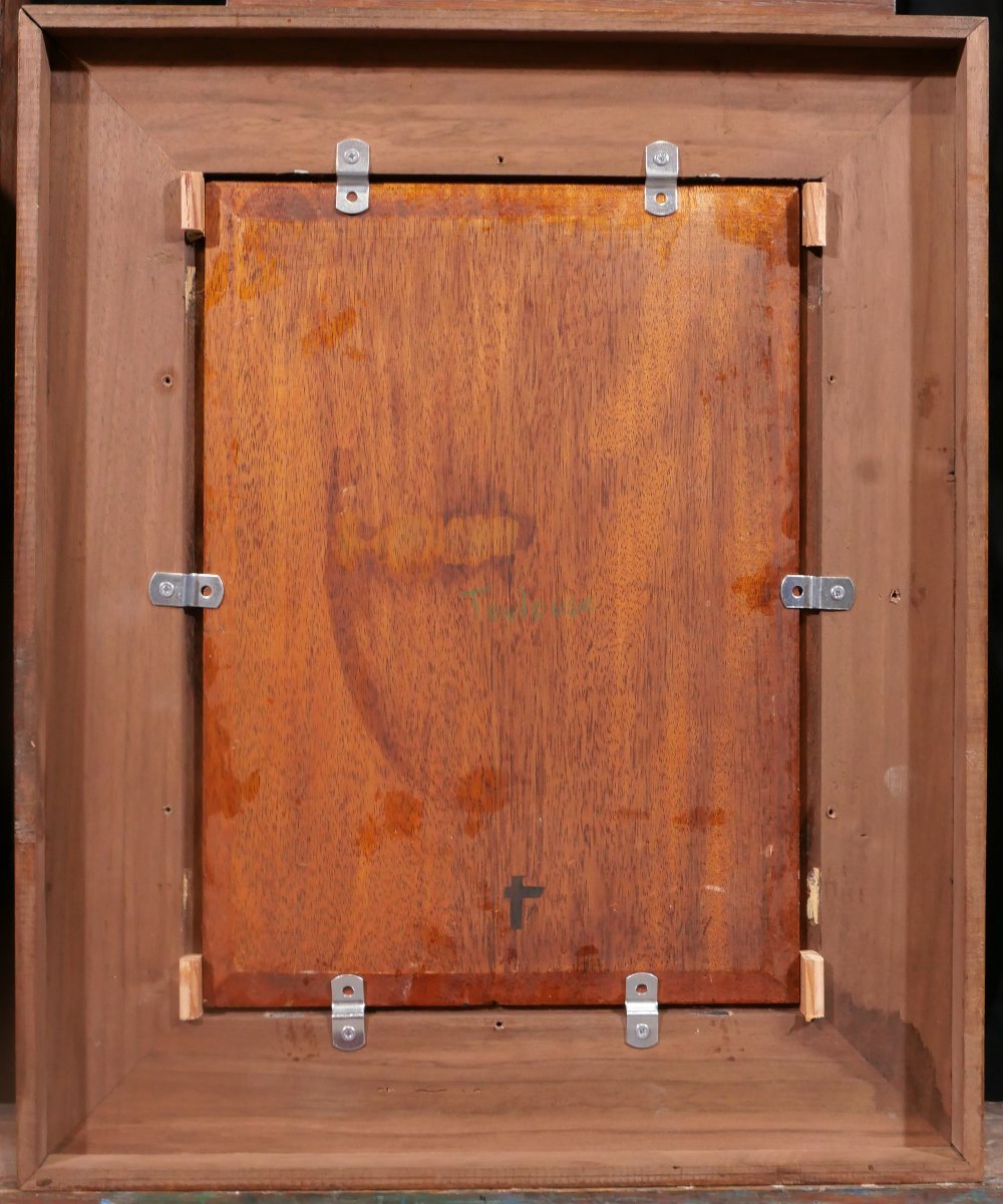 French School Circa 1900 Woman Sewing, Painting, Interior, Impressionism-photo-5