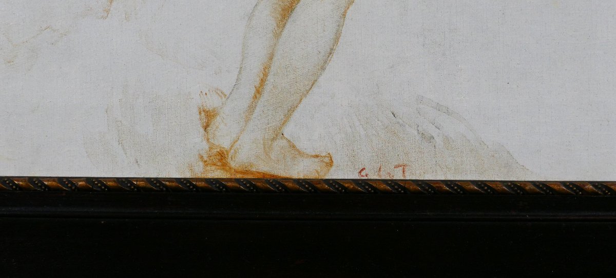 Gaston La Touche 1854-1913 Etudes de 3 femmes nues, tableau, vers 1900 impressionnisme-photo-5