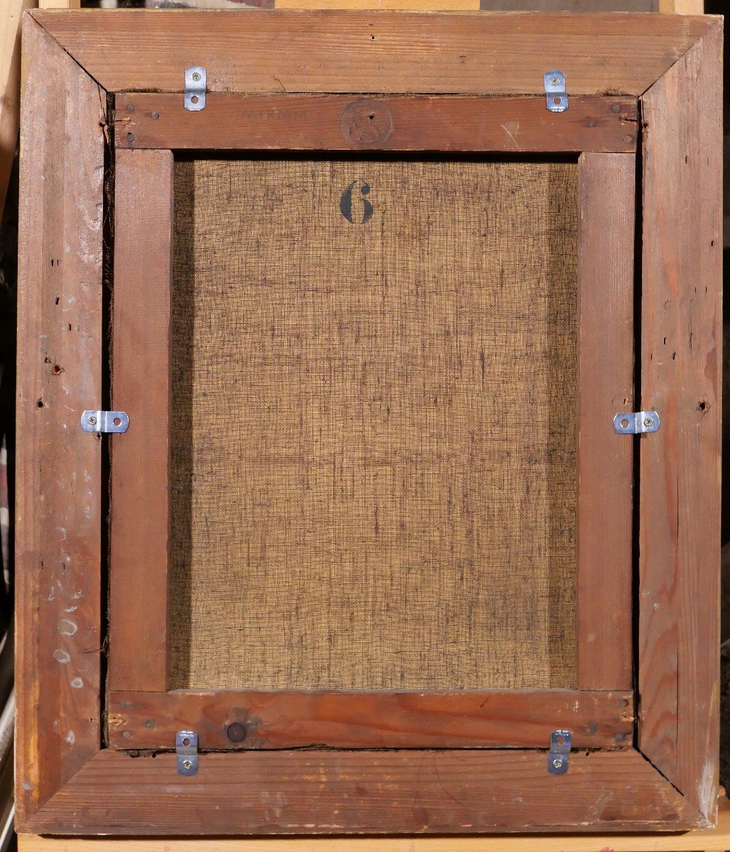 Jules Gardot 1828-1891 Portrait Of A Young Italian Woman, Painting, Italy, Circa 1870-photo-8