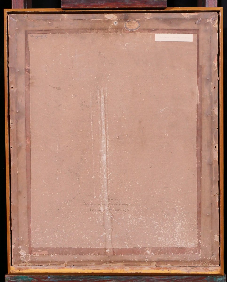 Louis-Désiré Thiénon 1812-1889 Reims, la cathédrale, paysage, dessin, 1875 tableau romantisme-photo-6