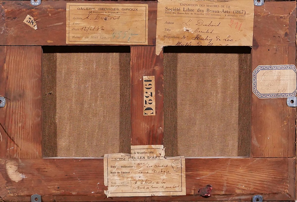 Louis Dubois 1830-1880 Still Life With Cherries, Painting, Circa 1870, Formerly In The Hulin De Loo Collection-photo-6