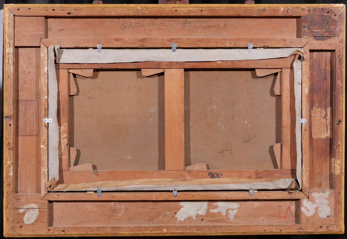 Olivier Cheron 1854-1935 Arromanches, Landscape, Morning Effect, Painting, Salon 1887, Normandy-photo-7