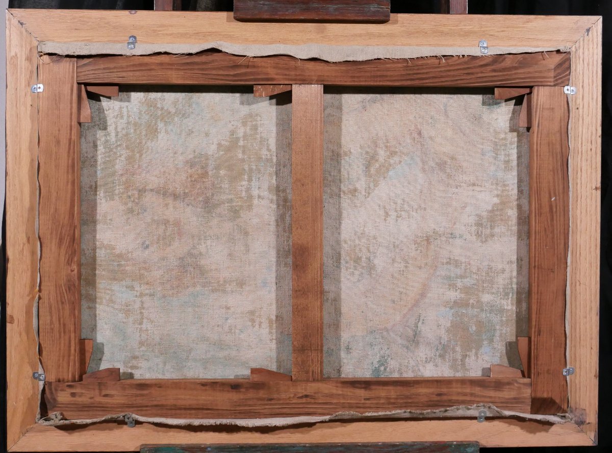 Henriette Le Pesqueux, Spring On The Farm In Normandy, Painting, Circa 1930-40, Flowering Tree-photo-5