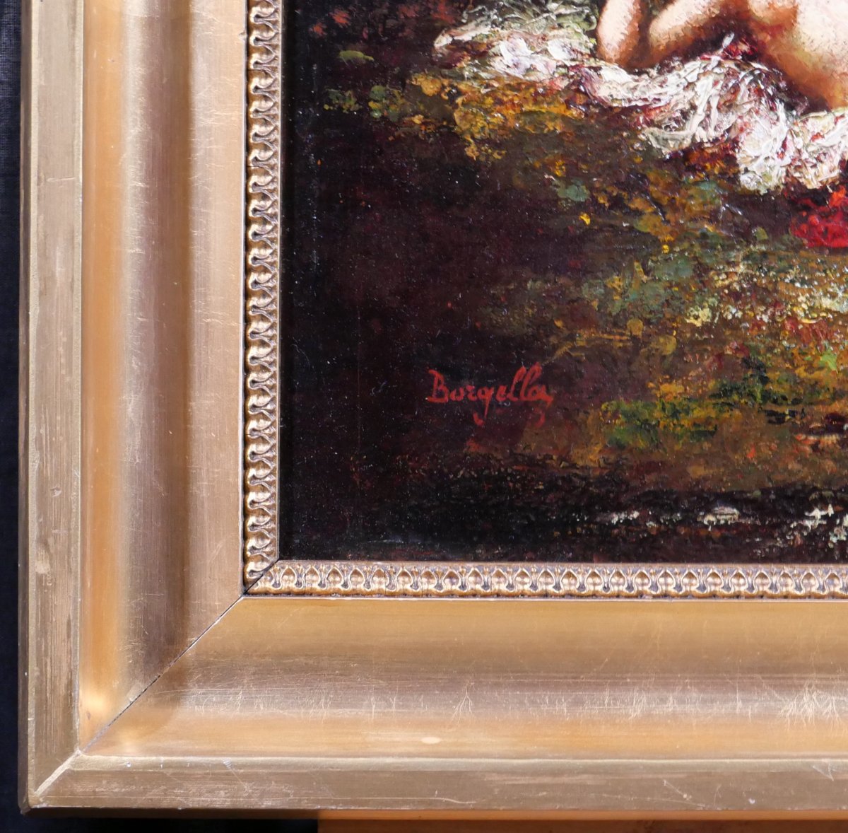 Frédéric Borgella 1833-1901 The Harem's Favorite, Woman, Painting, Orientalism, Circa 1880-photo-5