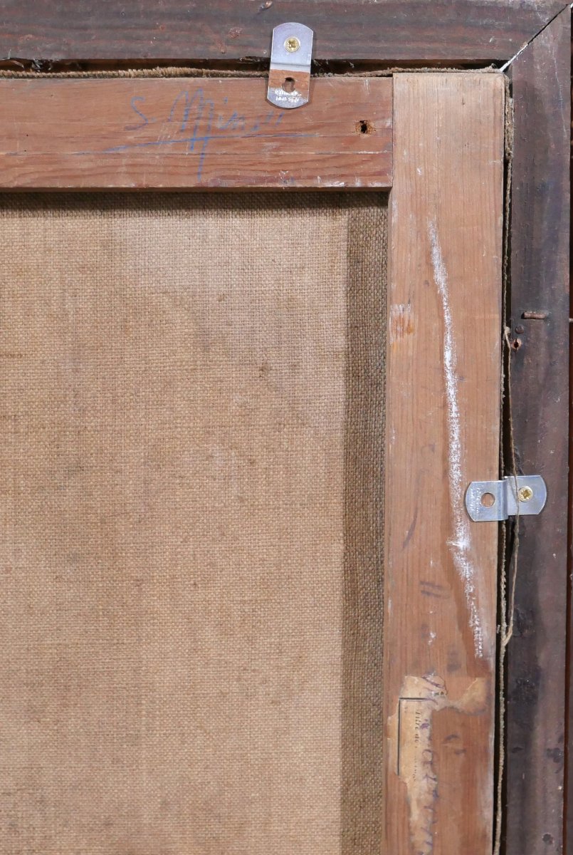 Suzanne Minier 1884-1955 Interior With Chair, Painting, Circa 1910 Impressionist Still Life-photo-6
