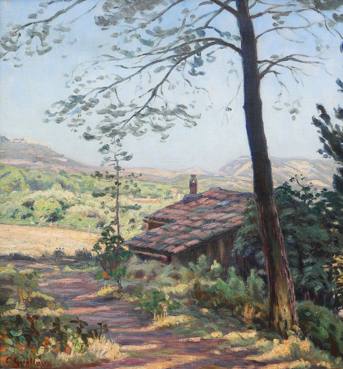 Charles Guilloux 1866-1946 Landscape Of Provence, Painting, Circa 1910-15 Impressionism-photo-3