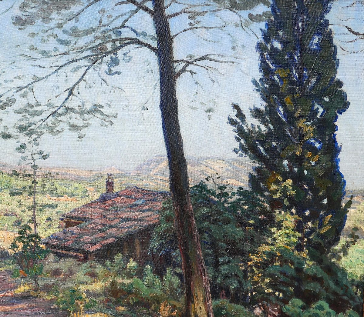 Charles Guilloux 1866-1946 Landscape Of Provence, Painting, Circa 1910-15 Impressionism-photo-2