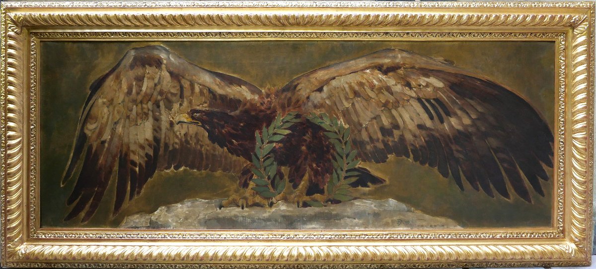 Henri Deluermoz 1876-1943 Imperial Eagle, Painting, 1909, Empire, Napoleon, Animals, Bird-photo-2