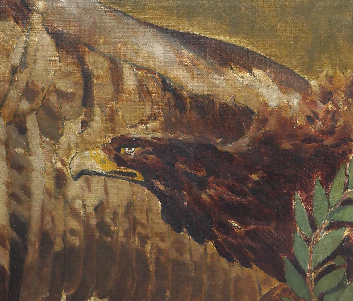 Henri Deluermoz 1876-1943 Imperial Eagle, Painting, 1909, Empire, Napoleon, Animals, Bird-photo-2