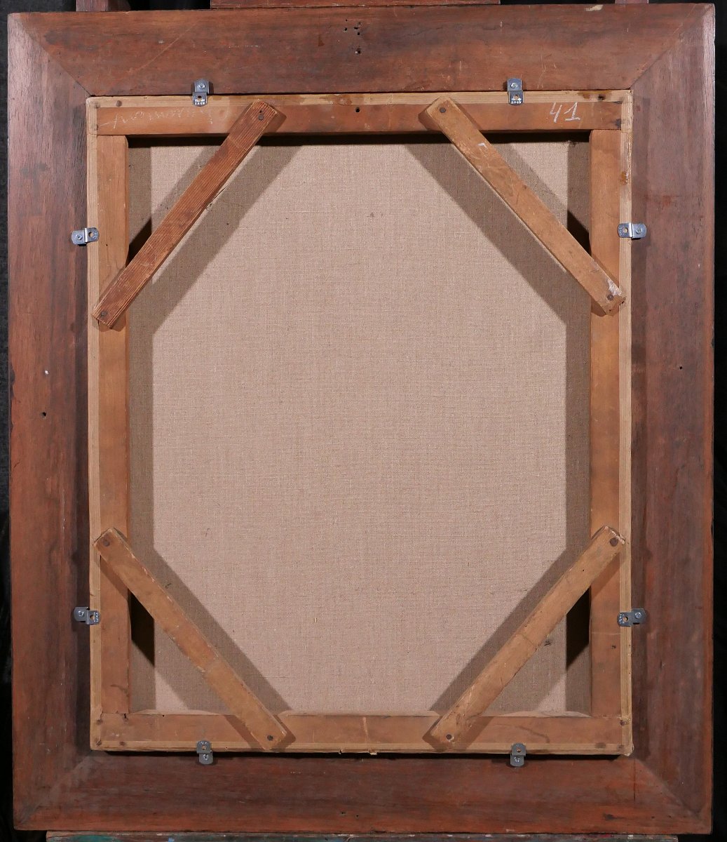 Charles Poterin Du Motel 1815-1882 Portrait Of A Bearded Man, Painting, Circa 1850 Romanticism-photo-7