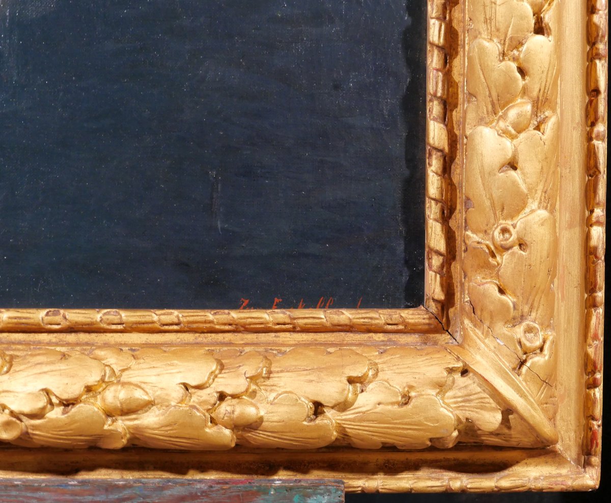 Jean Eyckelbosch, 19th-20th Century, Angel As Cupid, Large Painting, Circa 1900, Belgium, Mythology-photo-4