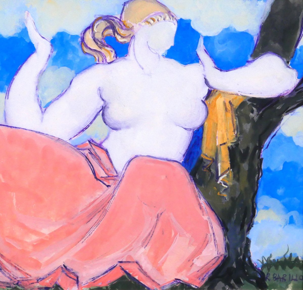 Robert Barillot 1921-2001 Nude Woman, Drawing, Circa 1940-50 Valenciennes Nord Painting Sculpture-photo-4