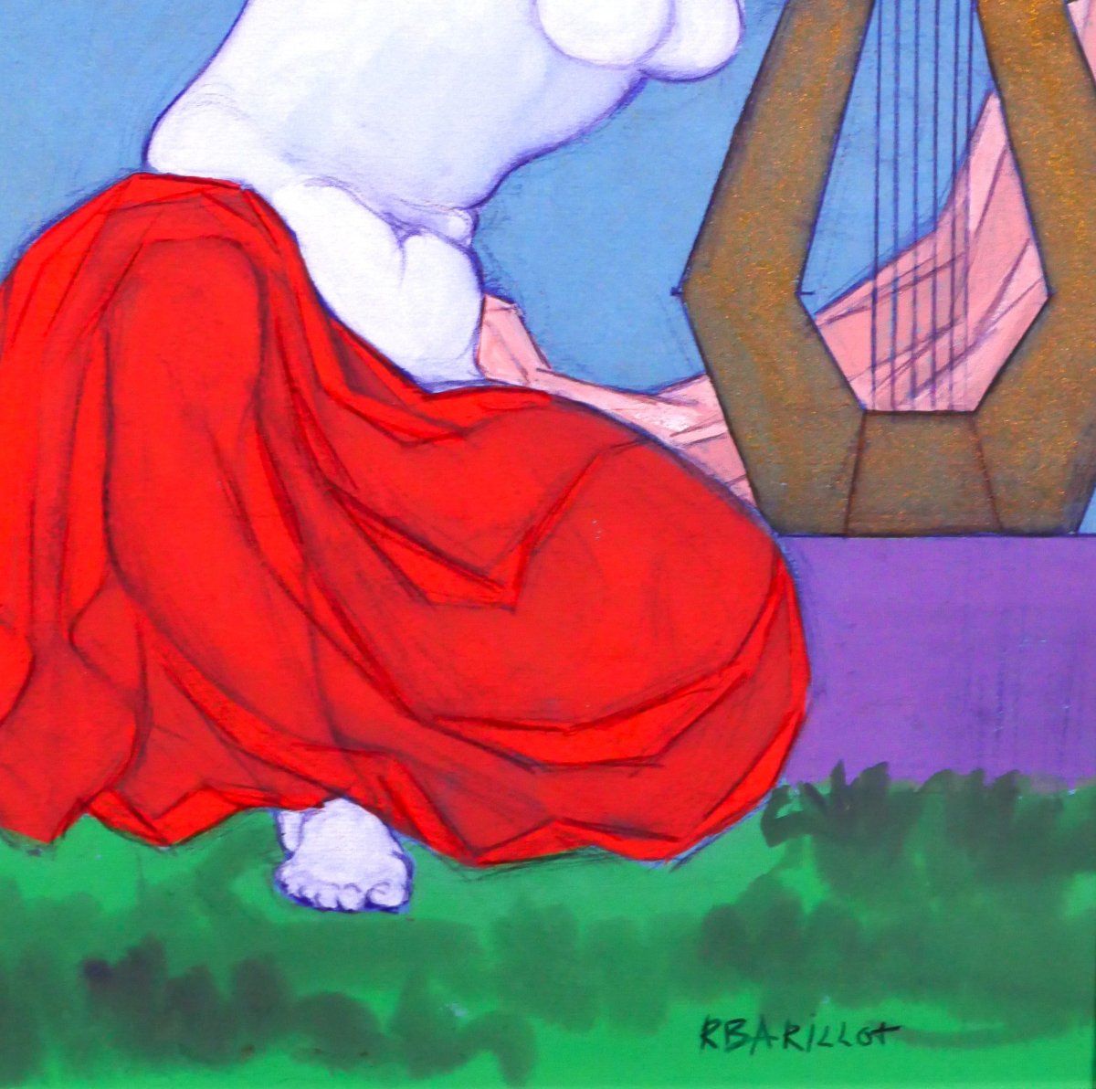 Robert BARILLOT 1921-2001 Femme nue, dessin, vers 1940-50 Valenciennes Nord tableau musique-photo-4