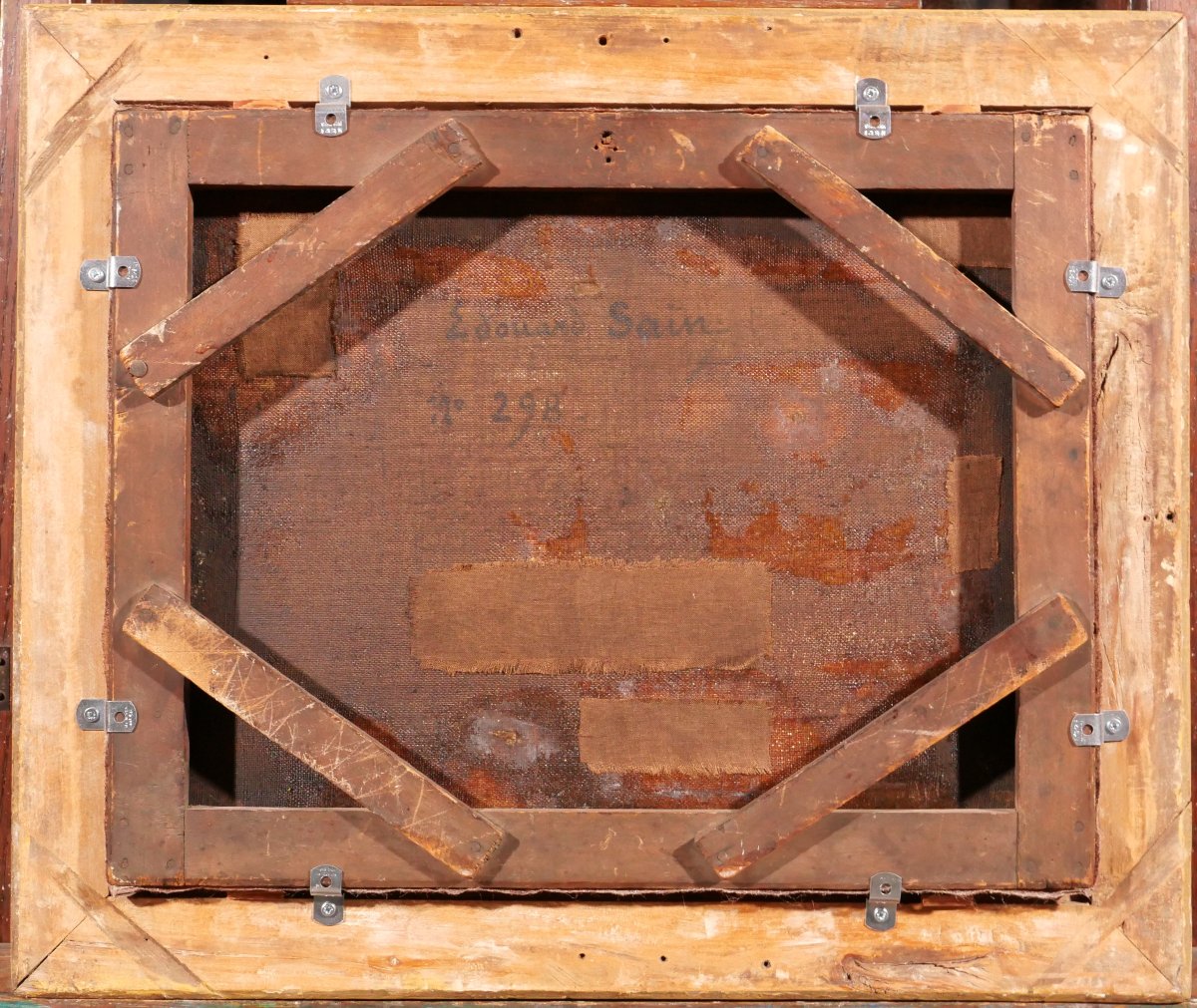 Edouard SAIN 1830-1910 Scène antique, tableau, vers 1850, esquisse, romantisme Antiquité Rome-photo-6