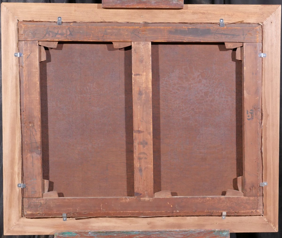 Georges VILLAIN  1854-1930 Normandie, Etretat, paysage aux arbres, tableau, vers 1890-1900-photo-5