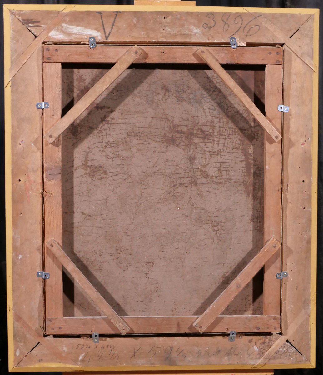 Marius Vasselon 1841-1924 Summer Flowers And Portrait Of A Woman, Painting, 1864 Still Life Bouquet-photo-6