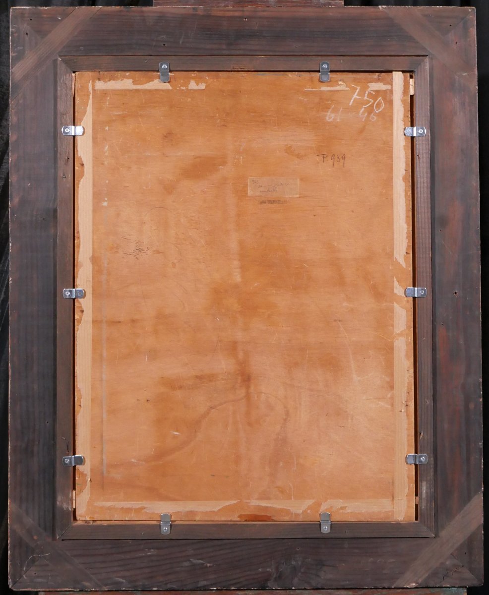 Lucien Grandgérard 1880-1970 Nude Oman In The Garden, Painting 1940, Post-impressionist Academy-photo-6