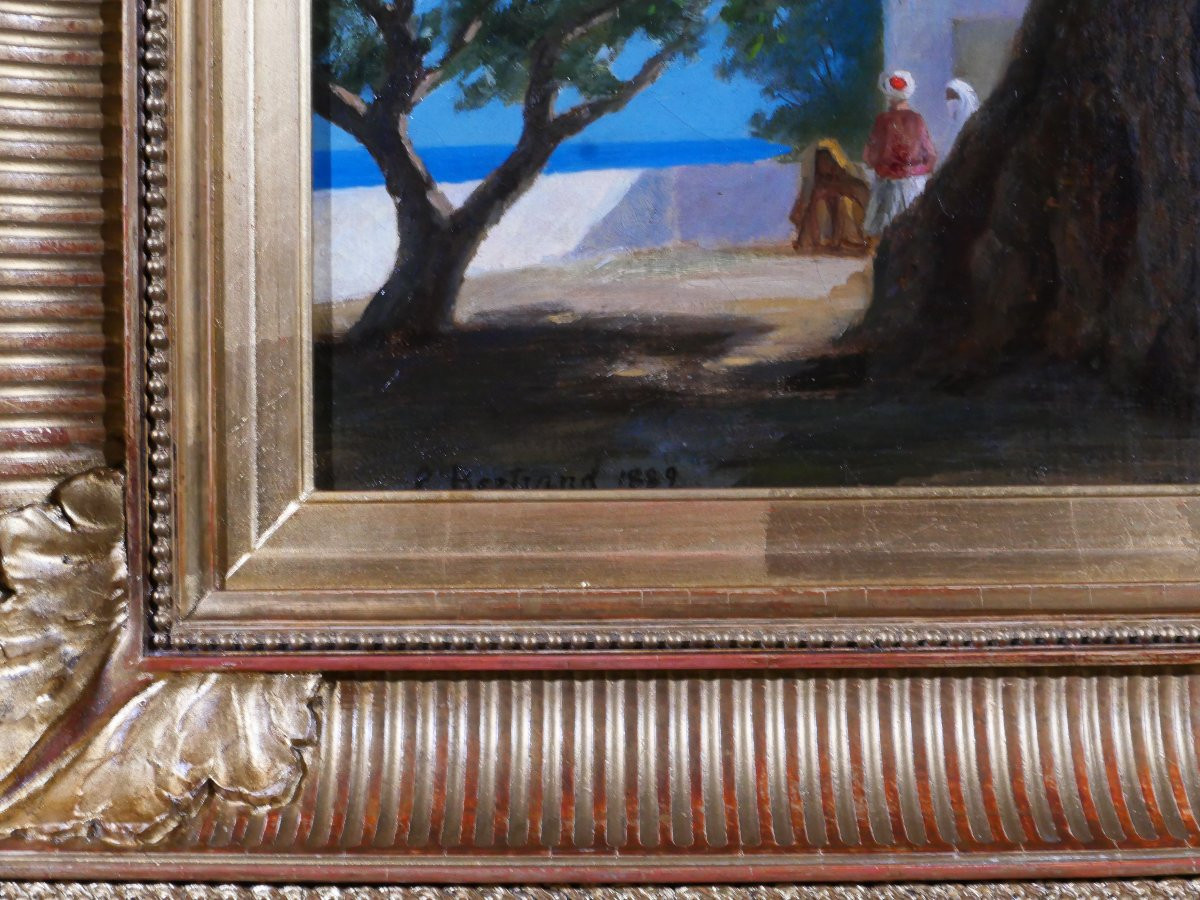 Emile-pierre Bertrand, Orientalist Landscape With Tree, Painting, 1889 Tunisia Morocco Algeria-photo-5