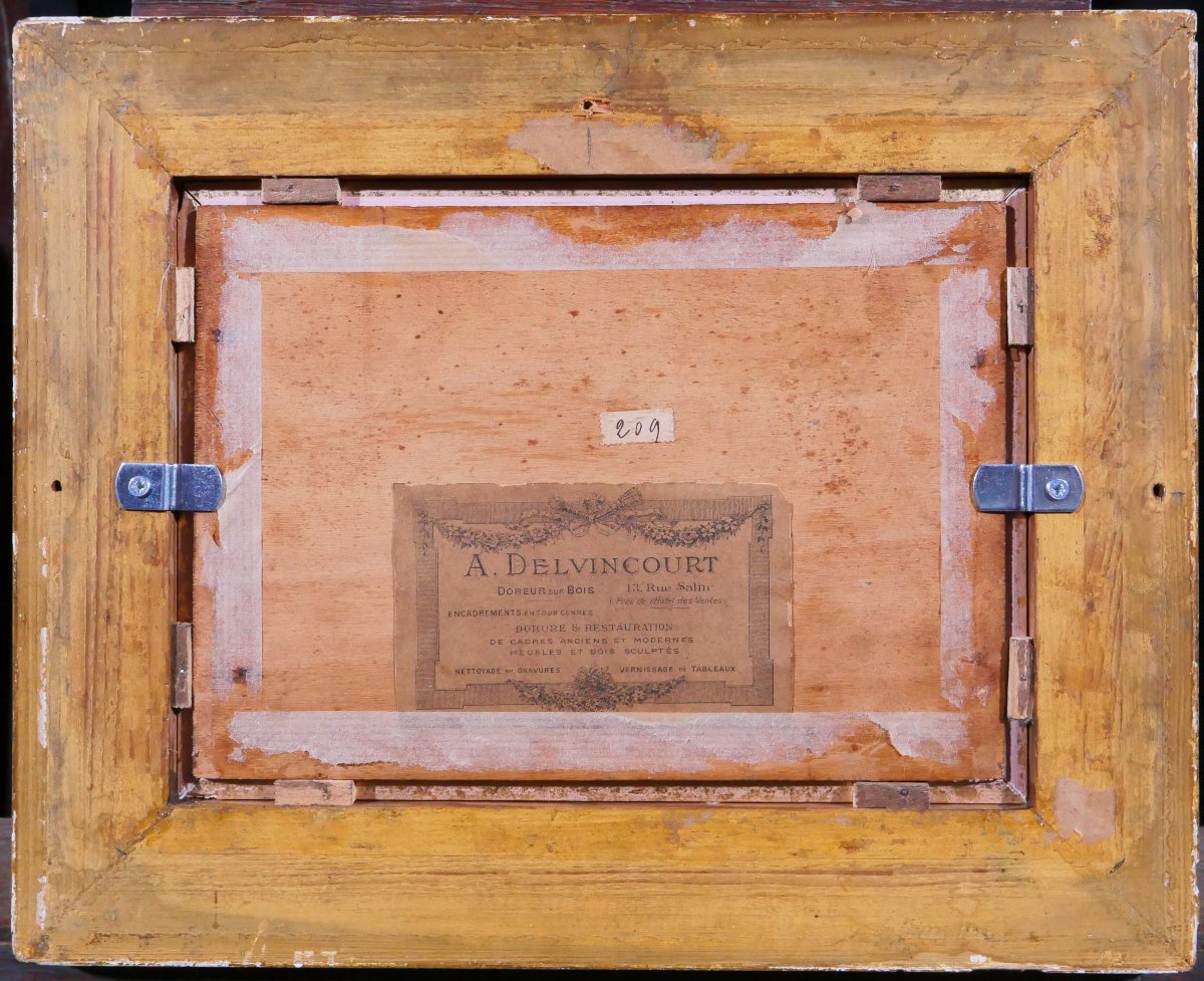 Léon Ballin 19-20e Paris, The Dock Of Flowers And The Town Hall, Landscape, Painting 1890-1900-photo-5