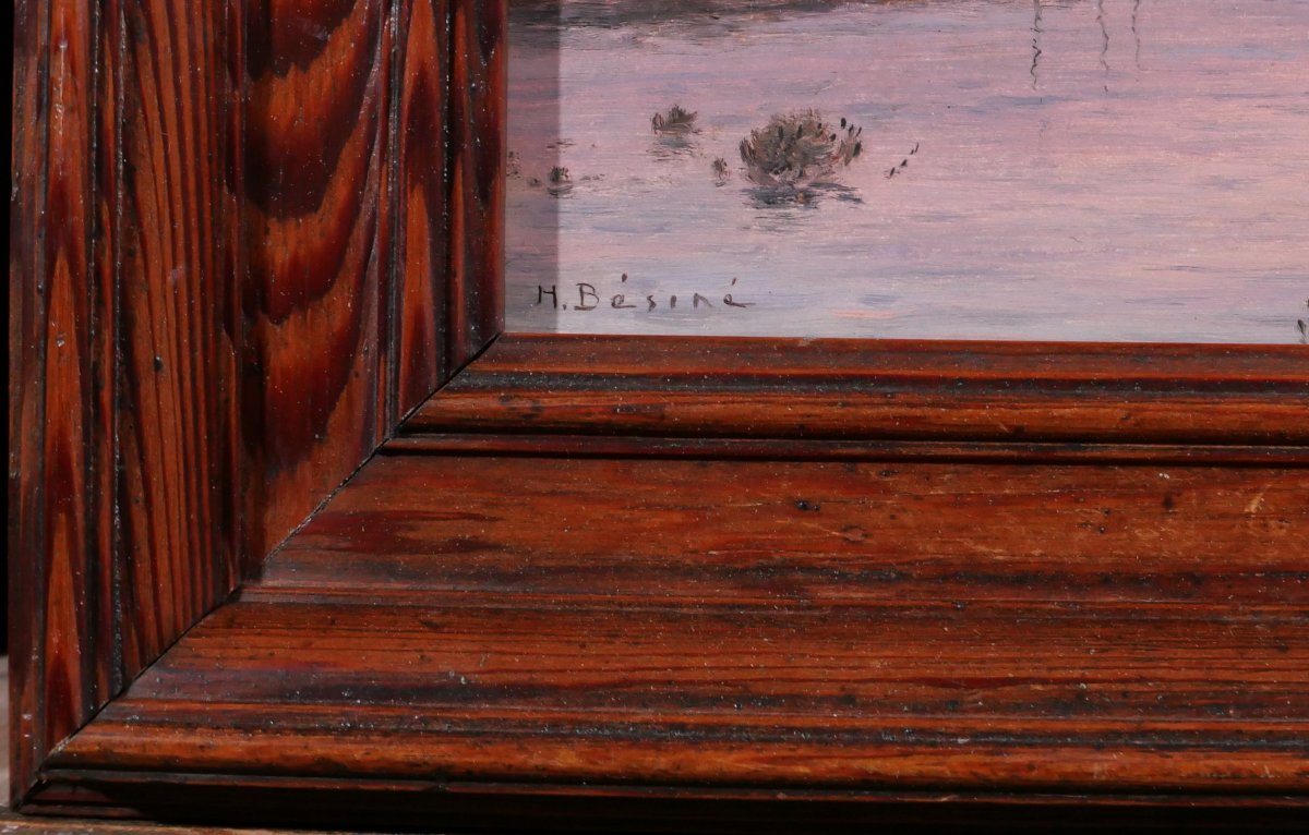 Henri Bésiné 1899-1976 Maguelone, Hérault, Sunset Landscape, Circa 1930 Montpellier-photo-5