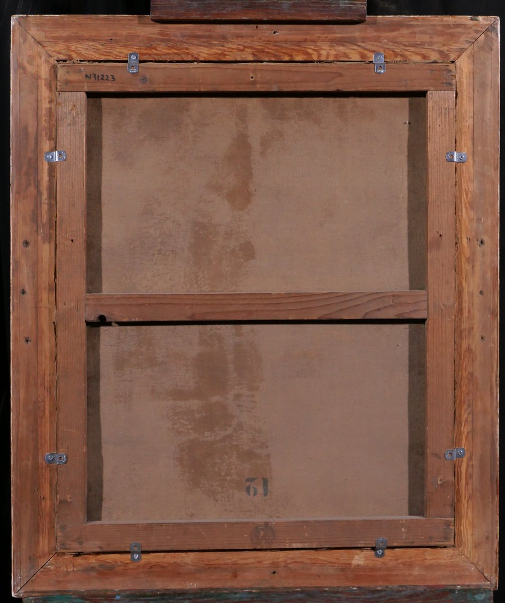 Henri Perret-Carnot 1859-1948 Amazone à cheval, portrait de femme, tableau vers 1900 paysage-photo-6