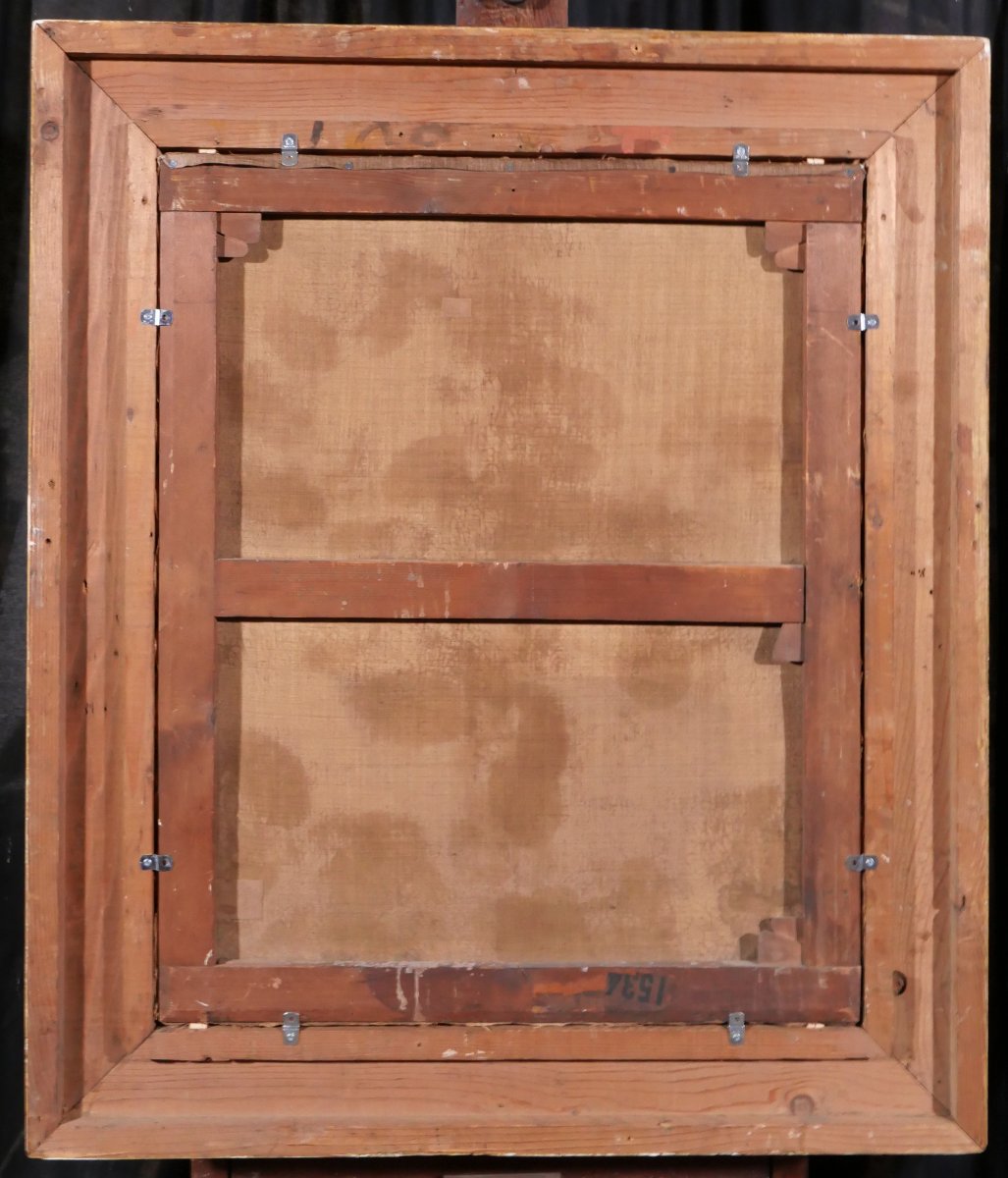 Gustave Bienvetu 1850-1916 Bouquet Of Roses, Large Painting 1902 Flowers Garden Still Life-photo-6