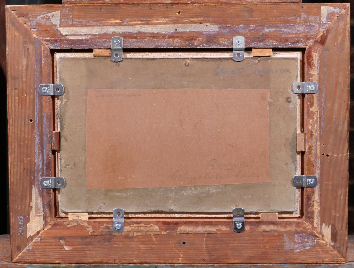 Ernest COURONNEAU, Granville, Normandie, paysage, tableau 1890-1900, impressionnisme mer plage-photo-5