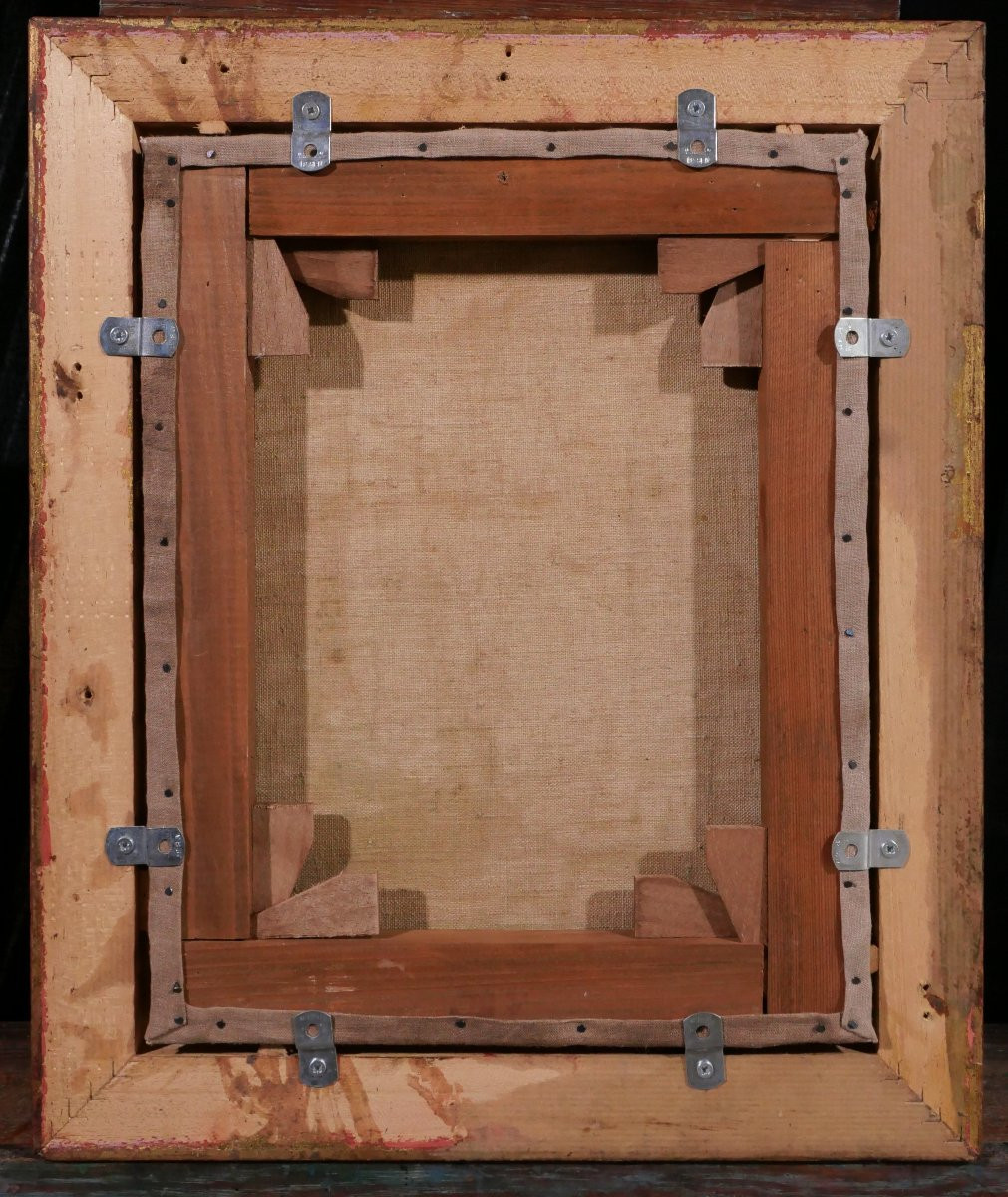 Charles Hirlemann, Venice, Painting 1930 Fish Market Landscape Italy-photo-6