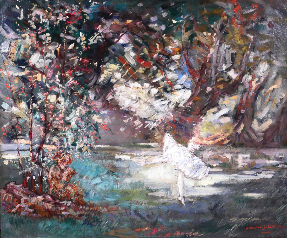 Pierre Munier-Jolain 1888-1922 L'après-midi d'un faune tableau, 1919 ballet danse paysage