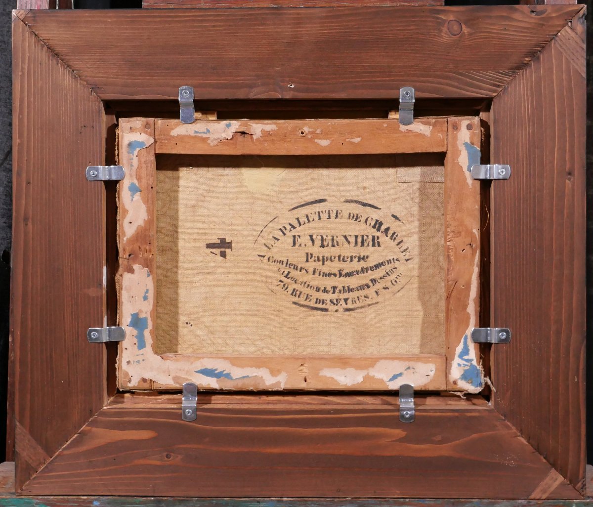 Louis SCHEPENS 1816-1884 Pays-Bas, scène de patinage en hiver, tableau vers 1850-60 paysage-photo-5