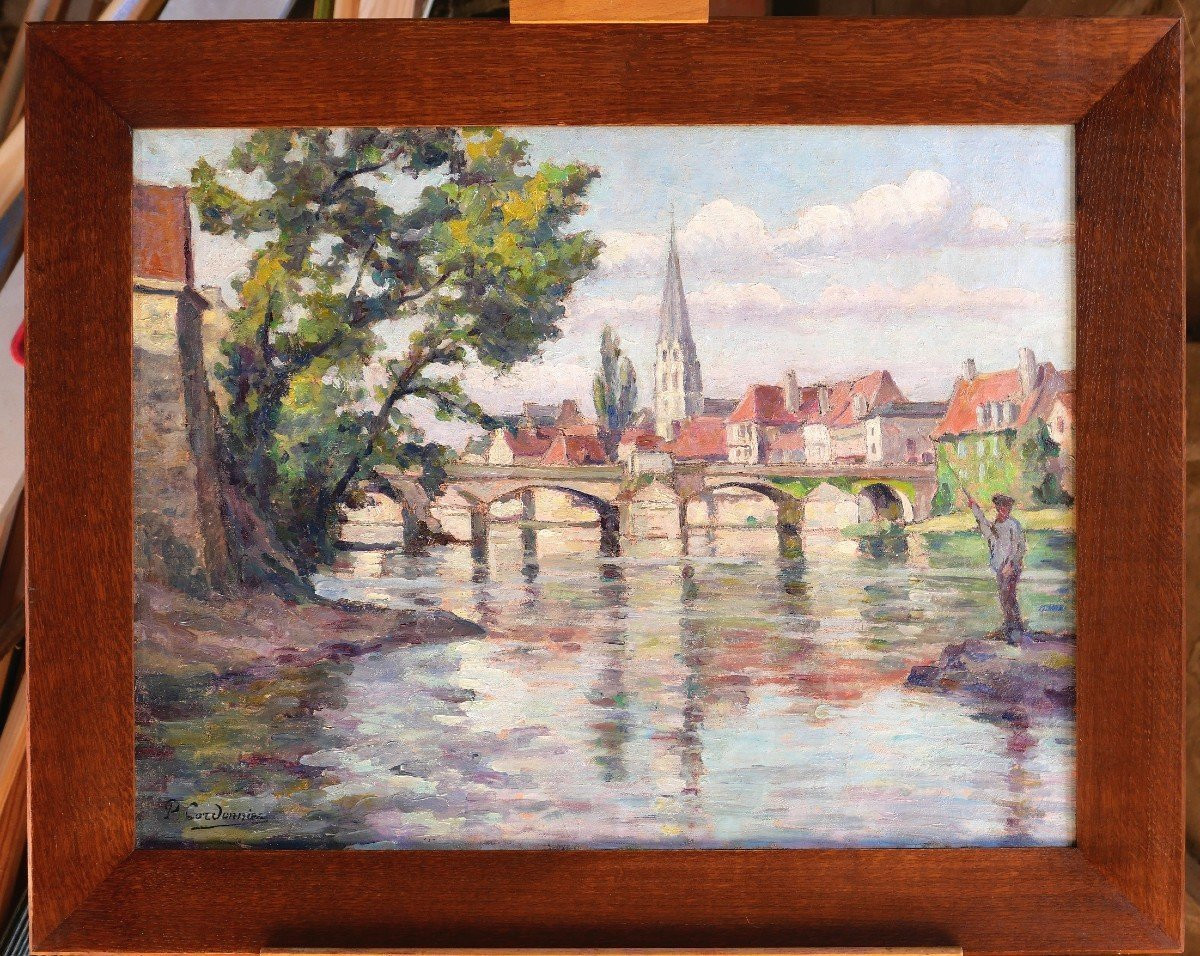 Paul CORDONNIER 1878-1963 Argenton-sur-Creuse, tableau, paysage Creuse Crozant impressionnisme-photo-2