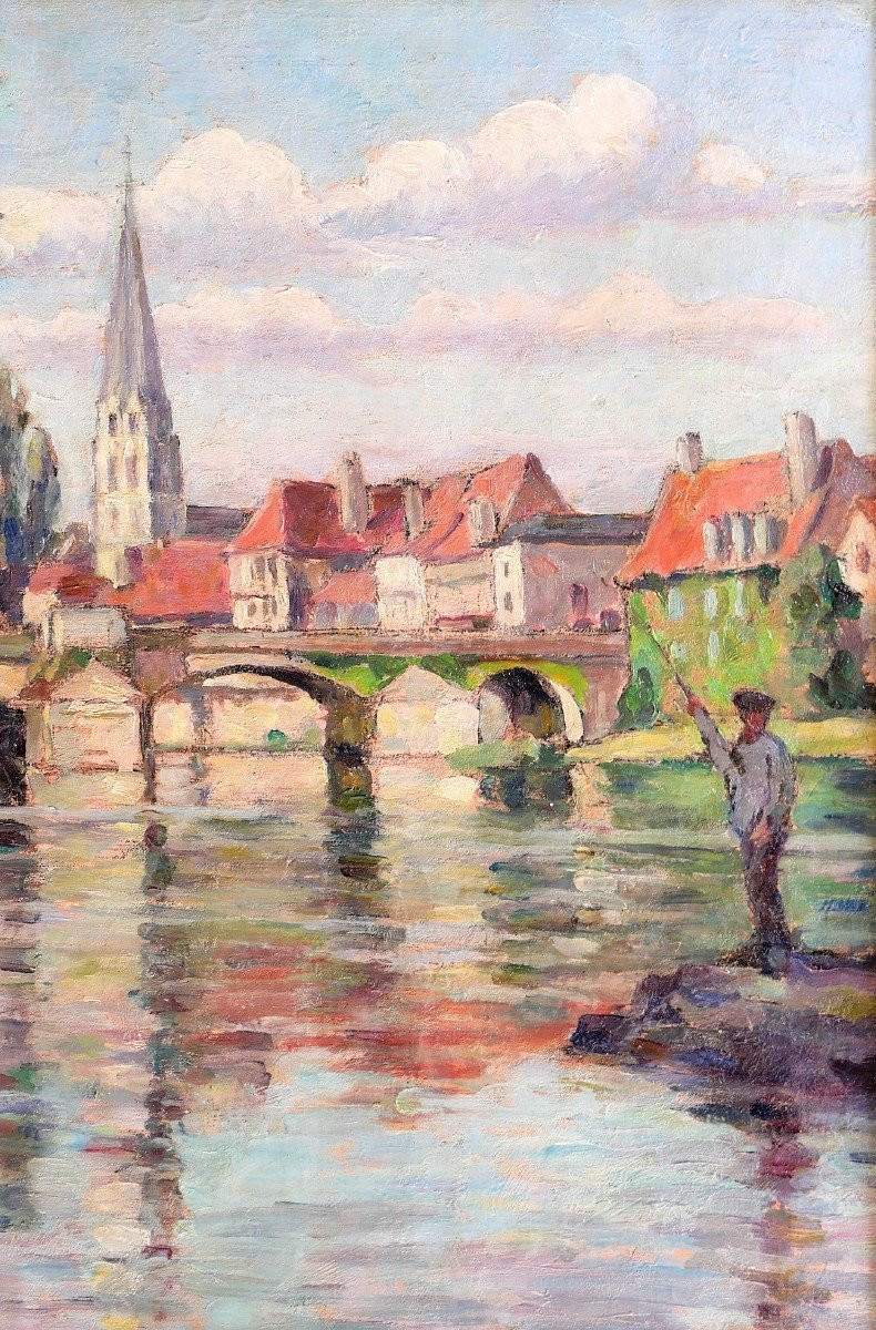 Paul CORDONNIER 1878-1963 Argenton-sur-Creuse, tableau, paysage Creuse Crozant impressionnisme-photo-4