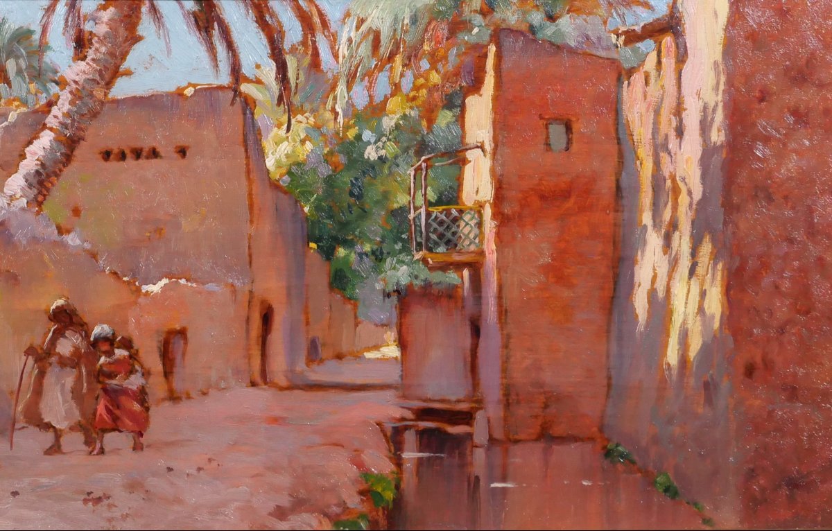Eugène Deshayes 1862-1939 Algeria, Landscape, Orientalist Painting Circa 1900 Orientalism-photo-1