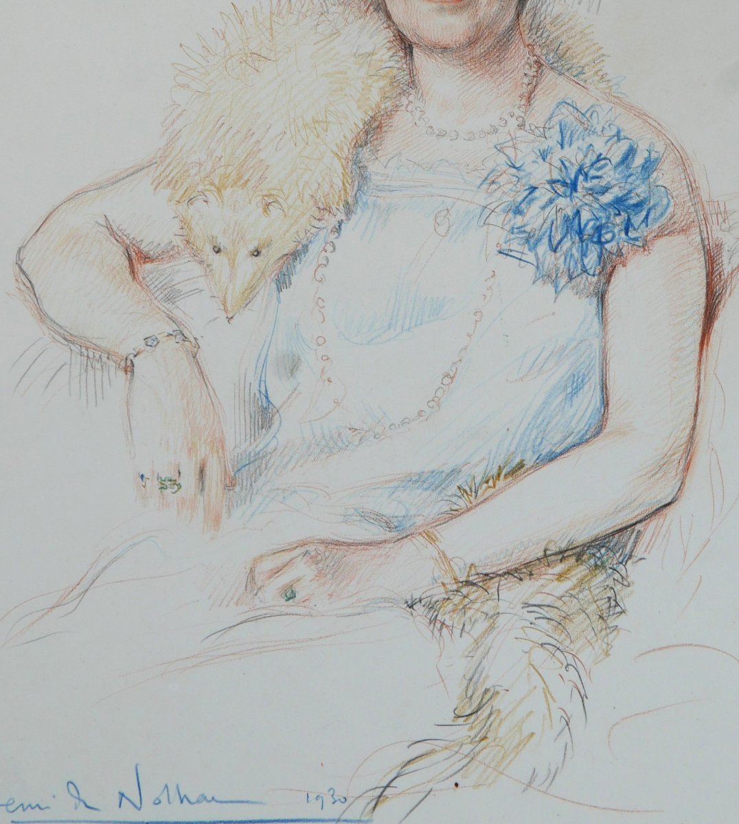 H. De Nolhac 1884-1948 Portrait Of The Duchesse De La Force, Marie-thérèse De Caumont, Noailles-photo-4