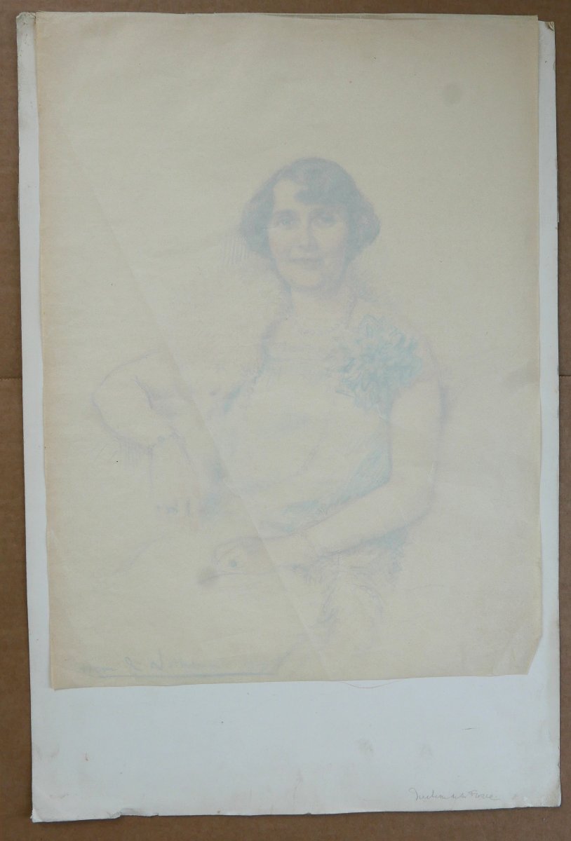H. De Nolhac 1884-1948 Portrait Of The Duchesse De La Force, Marie-thérèse De Caumont, Noailles-photo-2