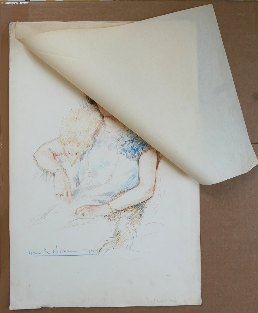 H. De Nolhac 1884-1948 Portrait Of The Duchesse De La Force, Marie-thérèse De Caumont, Noailles-photo-3