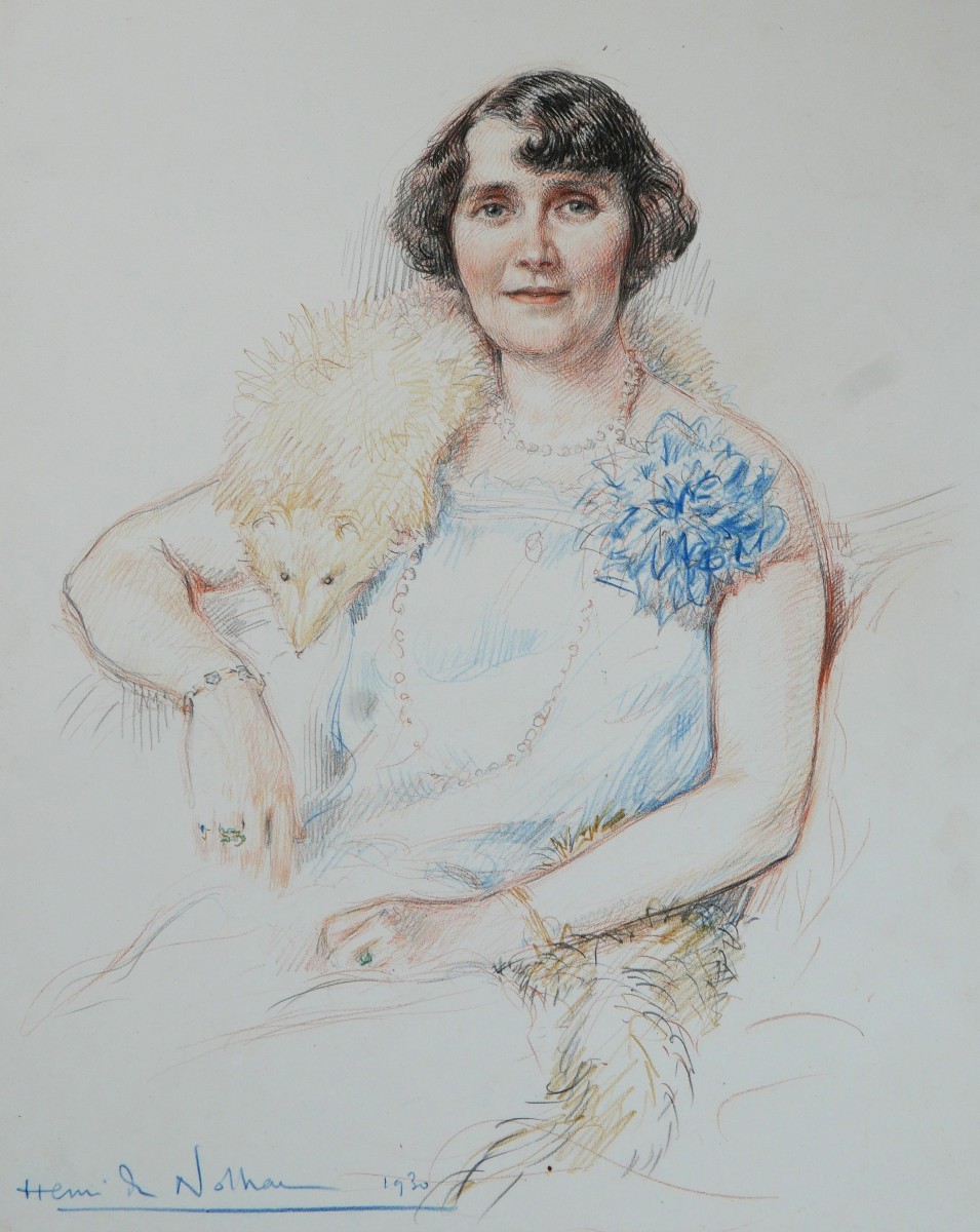 H. De Nolhac 1884-1948 Portrait Of The Duchesse De La Force, Marie-thérèse De Caumont, Noailles