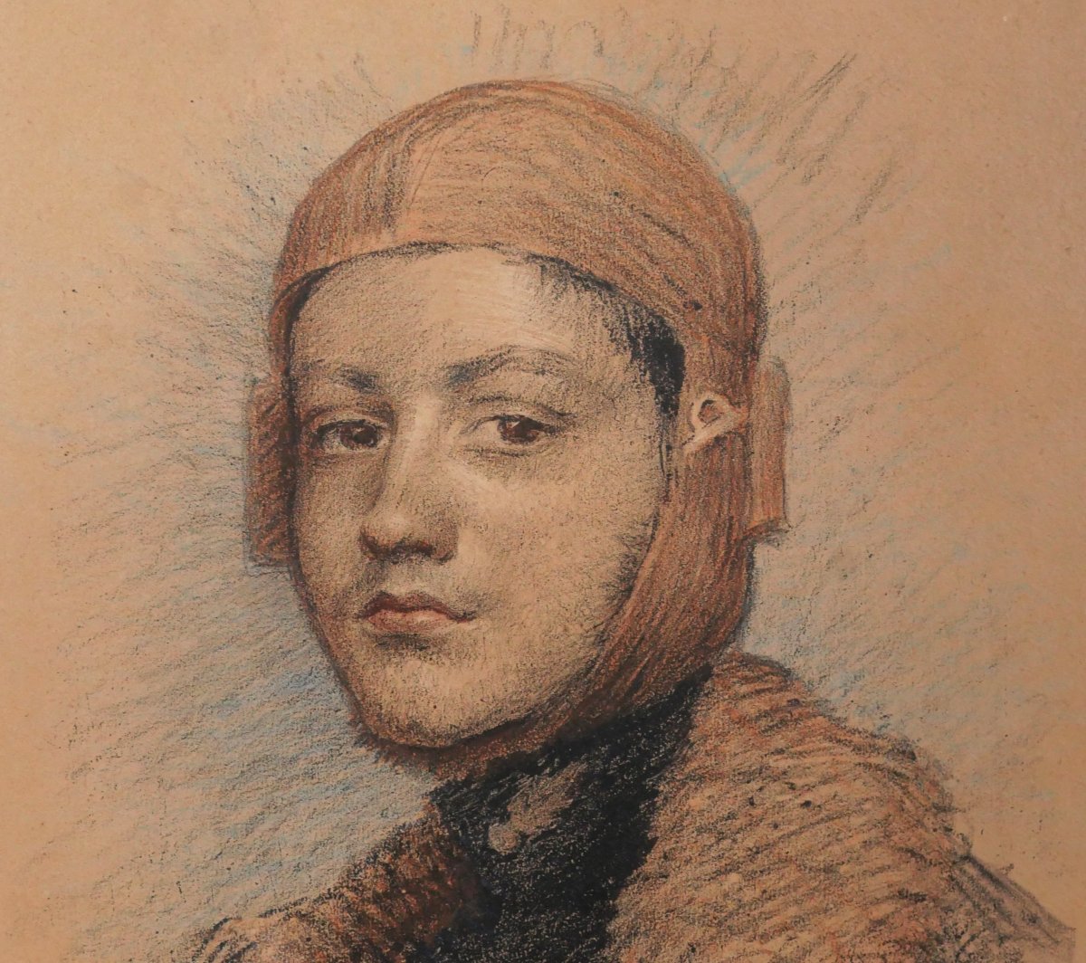 Louise-cath Breslau 1856-1927 Portrait Of Aviator Georges Guynemer, Aviation Lithograph-photo-3