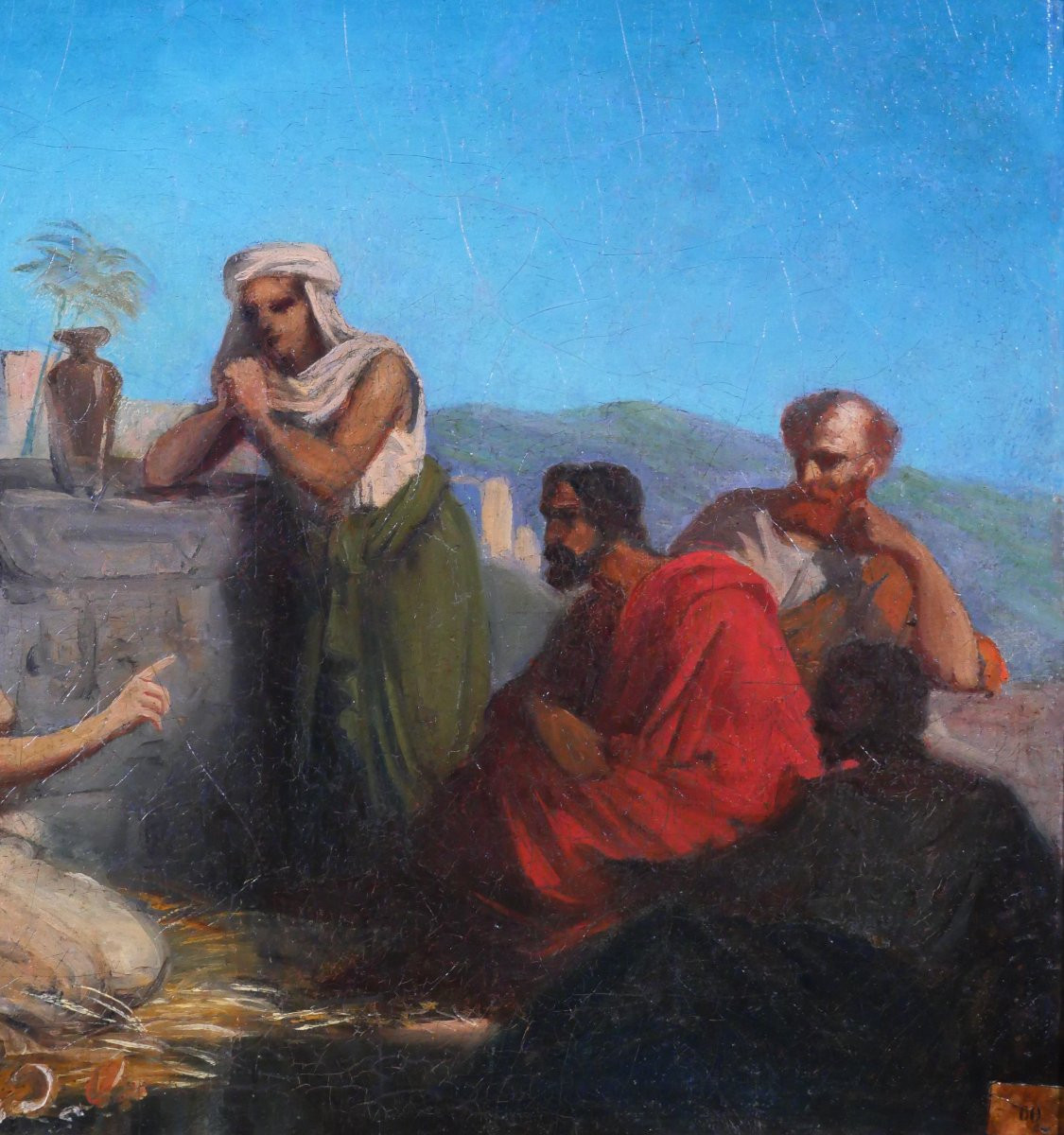 Joseph-nicolas Robert-fleury (att. To) 1797-1890 Diogenes And His School, Painting, Circa 1830-40-photo-4