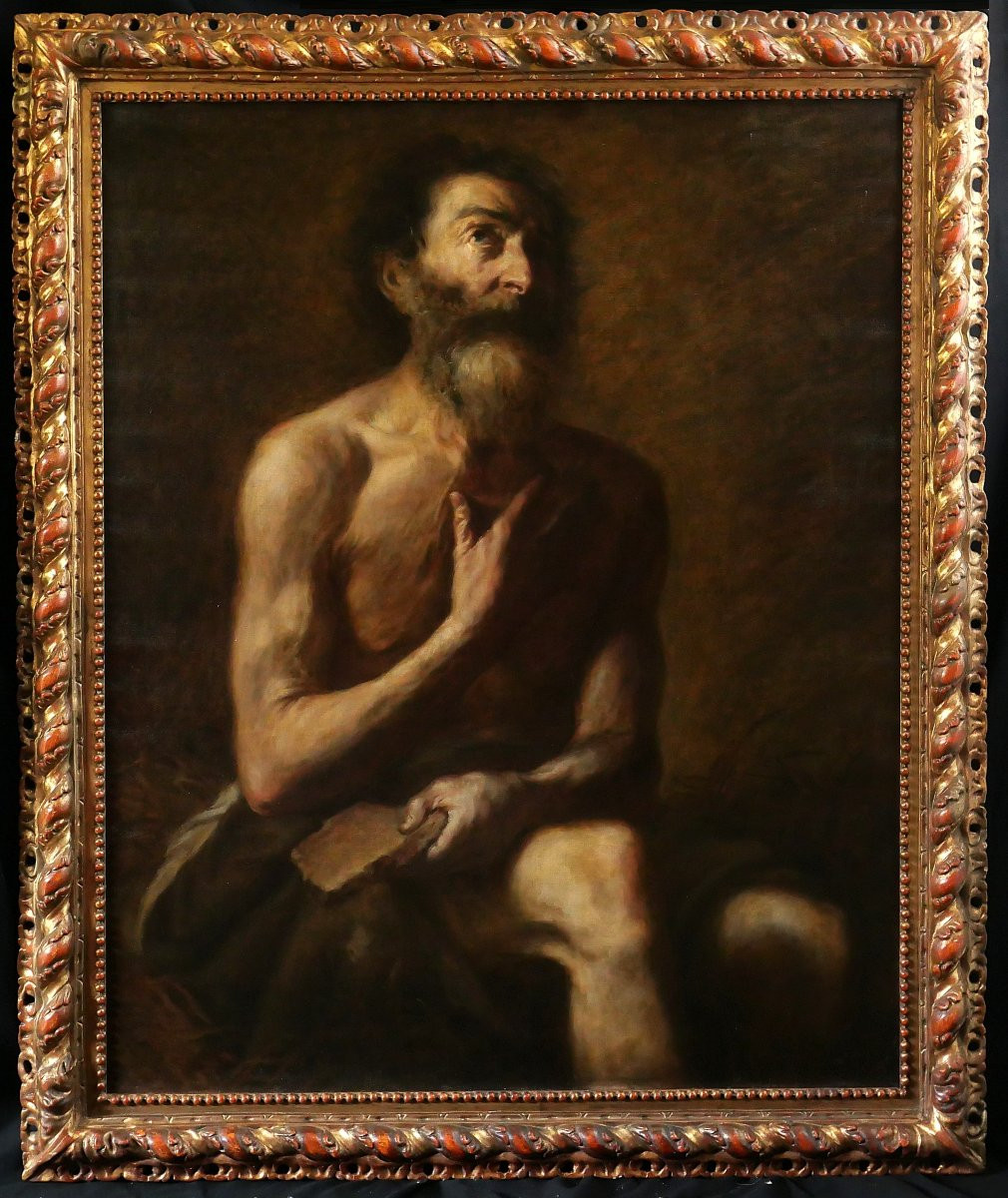 Juseppe De Ribeira 1591-1652 (follower Of) Job, Painting, C. 1900-20, Religious, Saint-photo-2
