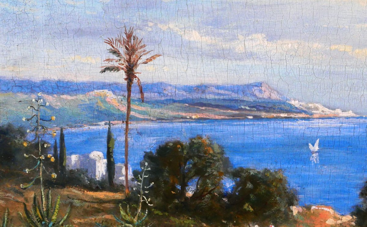 Prosper Marilhat (att. To) 1811-1847 Algeria, The Bay Of Algiers, Painting 1841 Landscape Orientalism-photo-4