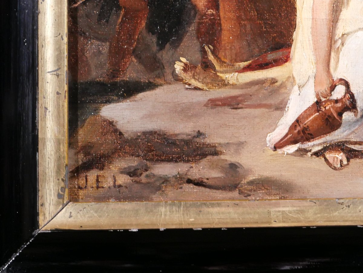Jules Eugène LENEPVEU 1819-1898 Antigone et Polynice, tableau, 1851 envoi Rome romantisme-photo-5