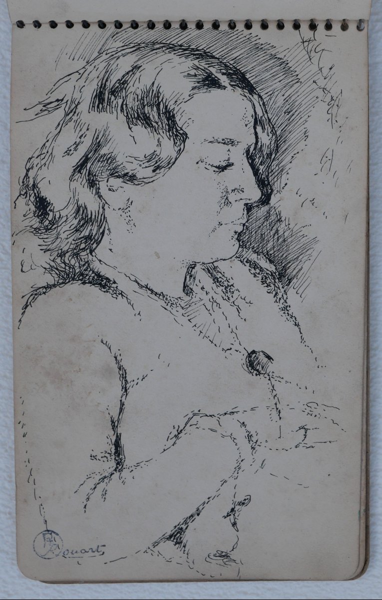 Philippe ROUART 1904-1993 Carnet de dessin, atelier d'art sacré, vers 1930, Maurice Denis-photo-5