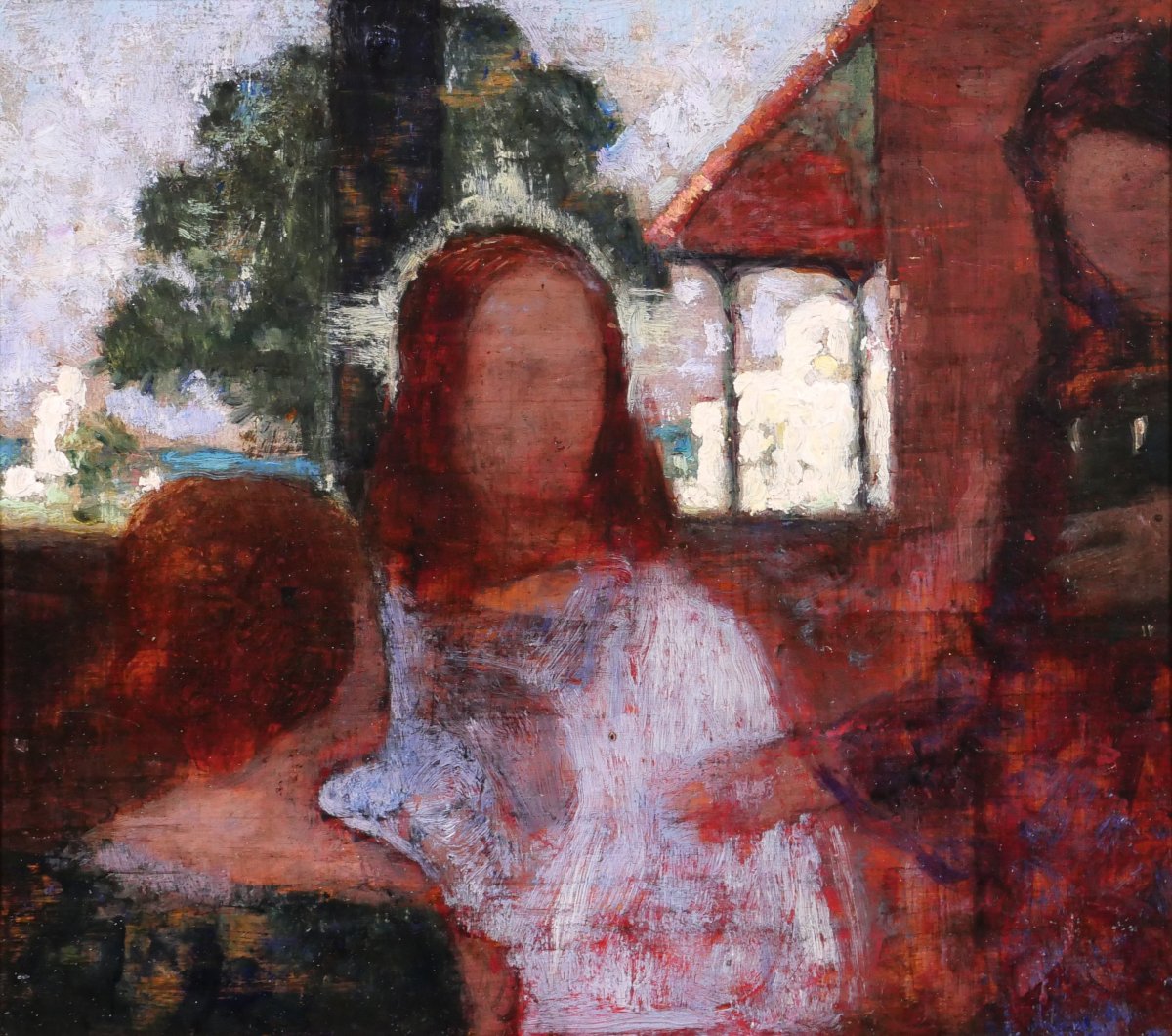 Henri de Maistre (attribué à) 1891-1953 Jésus chez Marthe et Marie, tableau, Maurice Denis