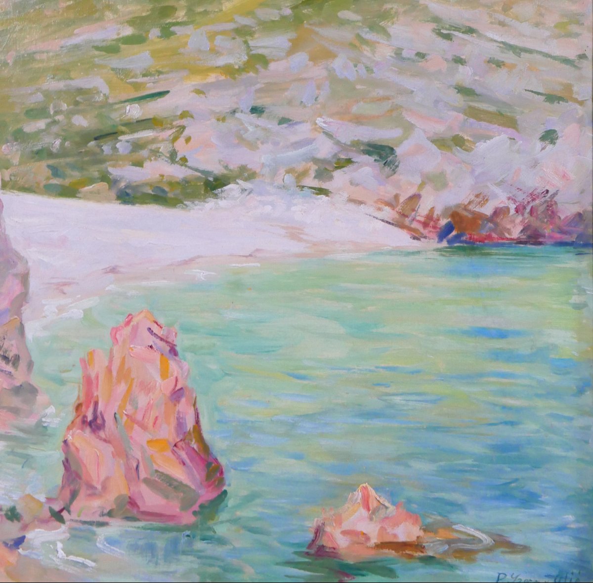 Pere Ysern i Alie 1875-1946 Majorque, paysage, tableau, vers 1936 Baléares mer Catalogne marine-photo-4